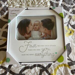 Tiny Ideas White Sentiment Frame 4x6 Photo